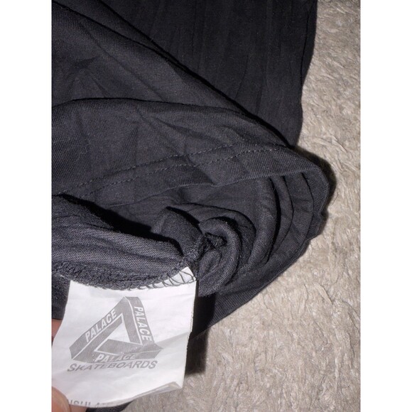 Palace Skateboards Shirt Mens MEDIUM Black crew neck cotton Size L - Picture 6 of 7